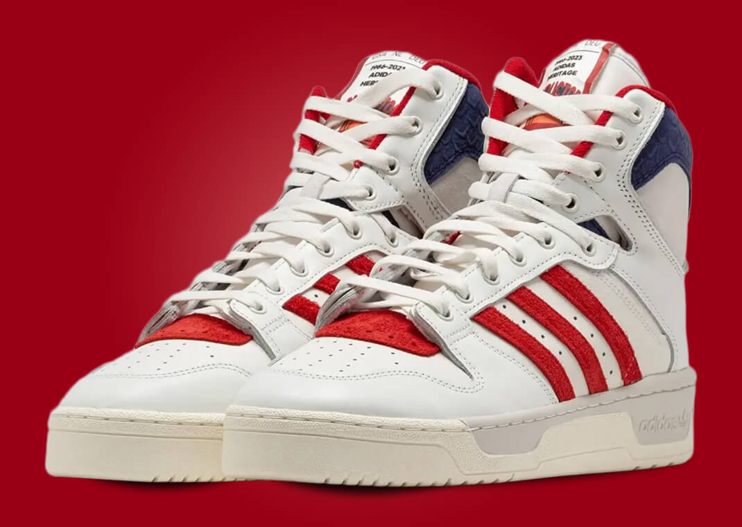 adidas Conductor Hi White Scarlet
