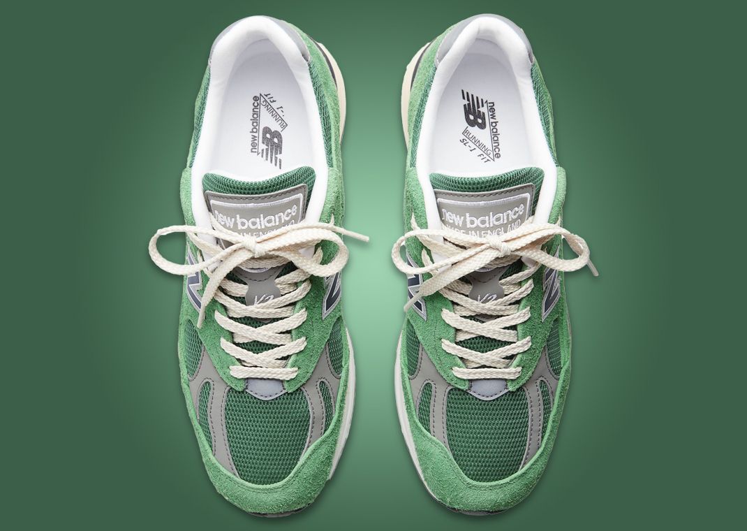 New Balance 991v2 Made in UK Mineral Green Top