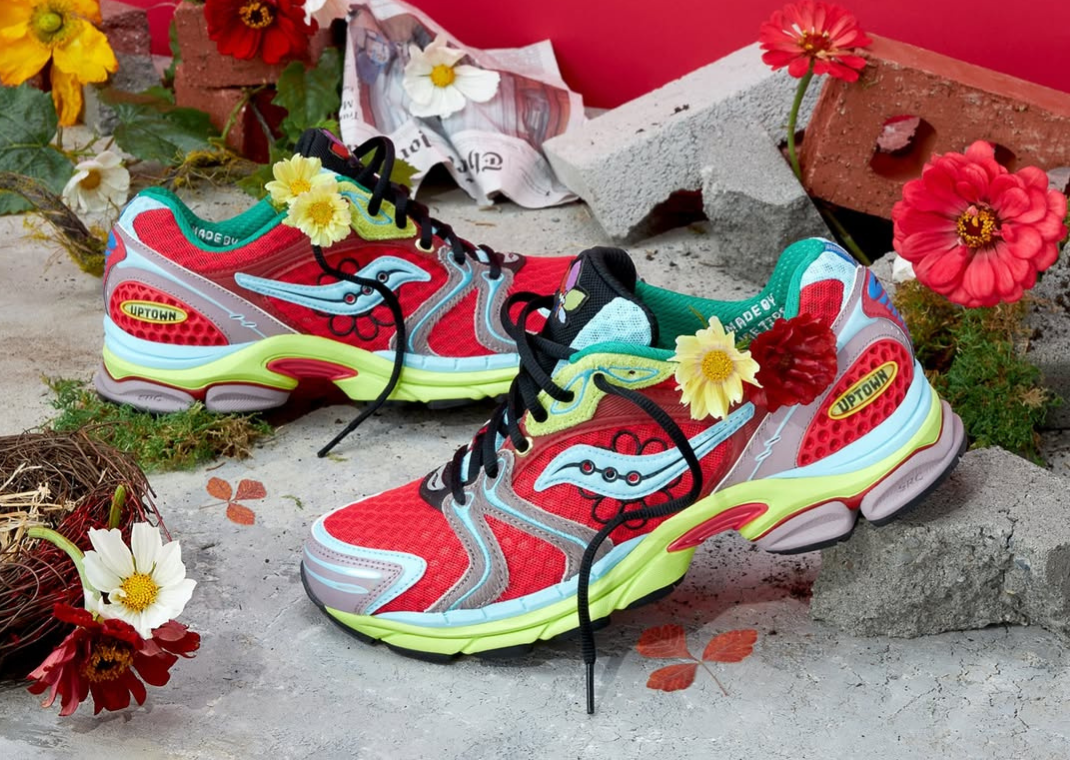 Jae Tips x Saucony ProGrid Triumph 4 Flowers Grow Uptown Poison Ivy