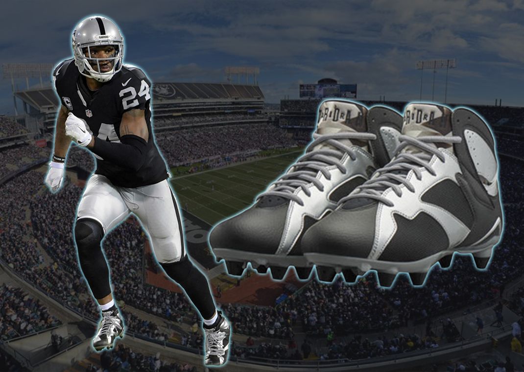 Charles Woodson's Air Jordan 7 PE Cleats
