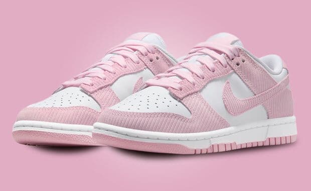 Official Look At The Nike Dunk Low Pink Corduroy