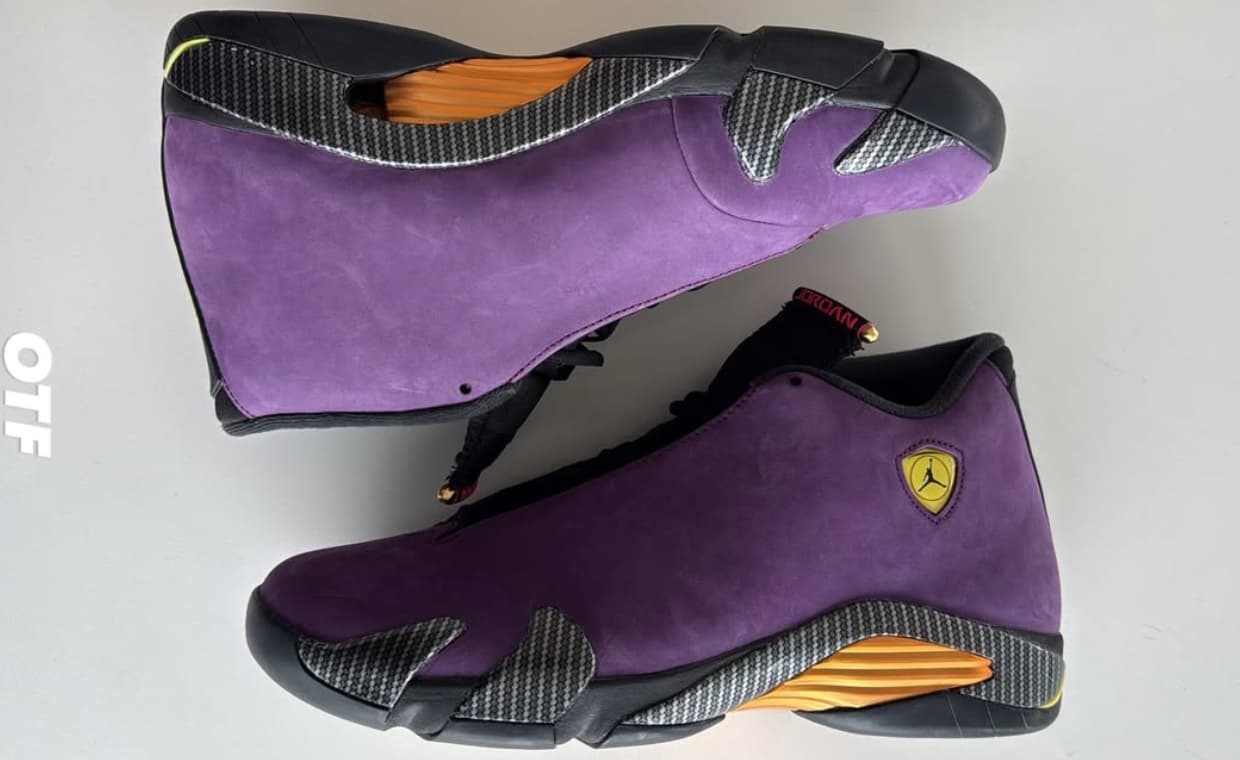 Air Jordan 14 Purple Suede Friends & Family Preview