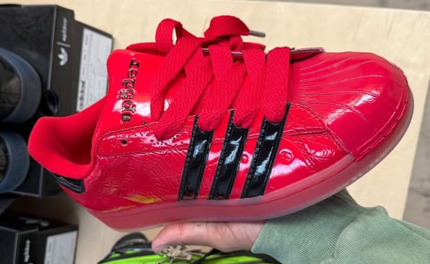 SP5DER x adidas Superstar Red Black