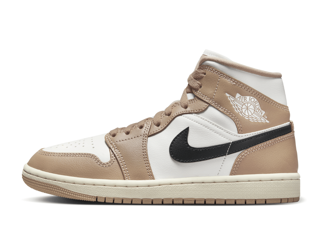 Air Jordan 1 Mid Sail Desert (W) Lateral