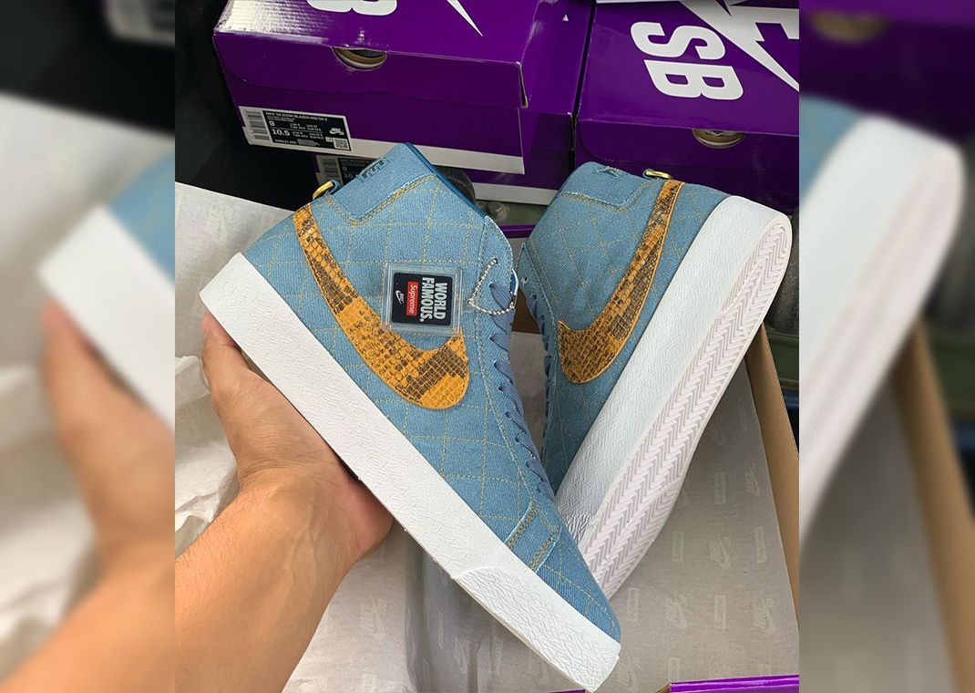 Supreme x Nike SB Zoom Blazer Mid Denim