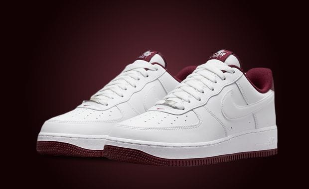 This Nike Air Force 1 Low Comes In White And Dark Beetroot