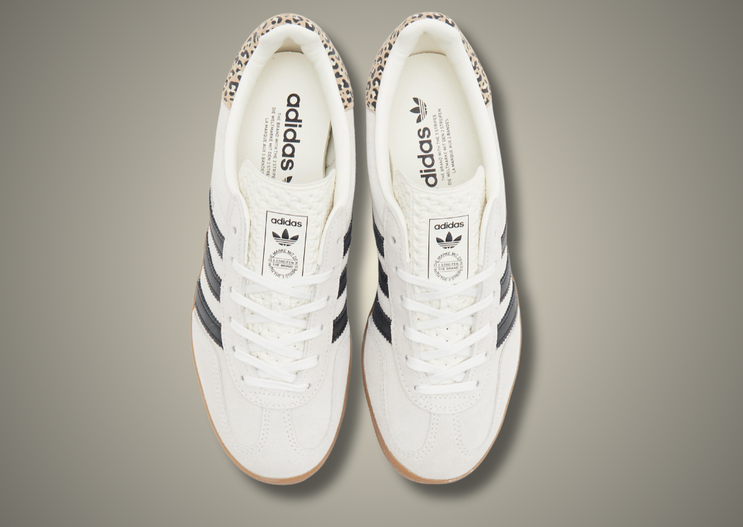 adidas Gazelle Indoor Leopard Print Cream Top