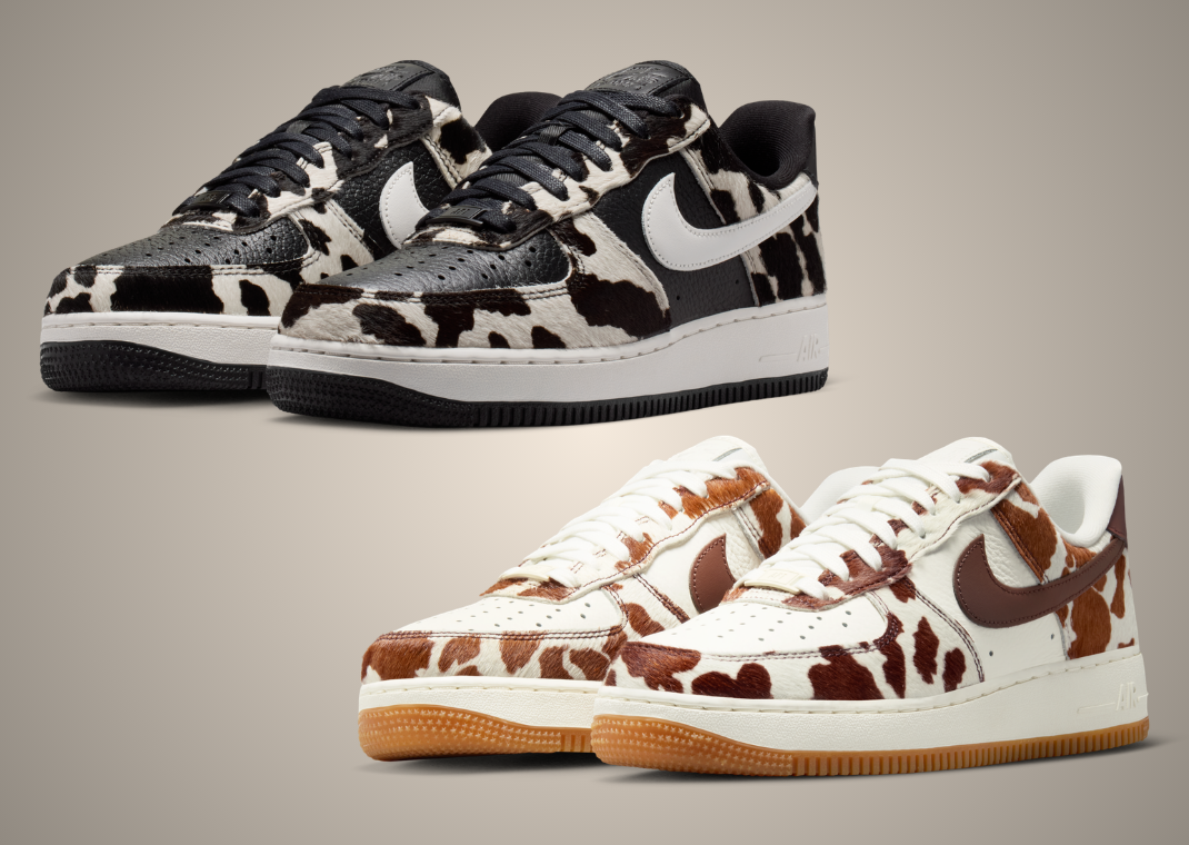 Milk Air: Cow Print Covers the Latest Two-Pack of Women’s Exclusive Air ...
