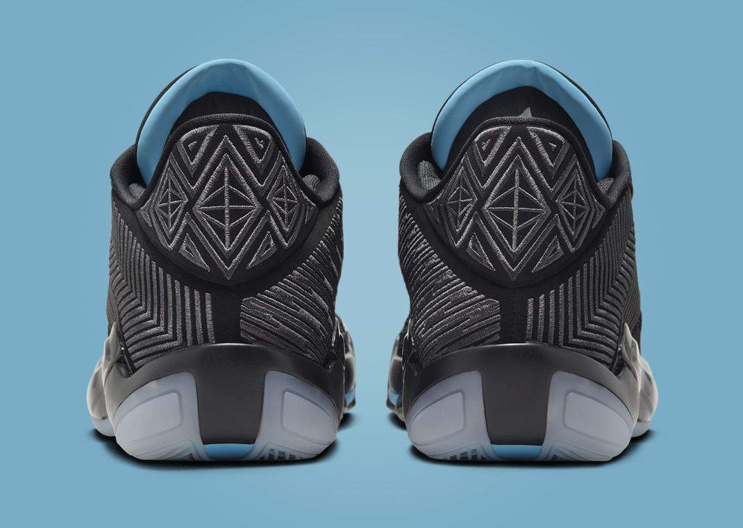 Air Jordan 38 Low Black Particle Grey Heel
