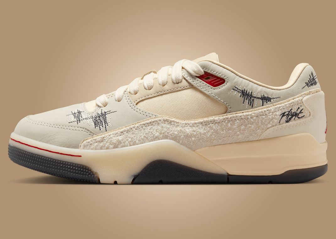 Who Decides War x Jordan Flight Court Coconut Milk (W) Lateral