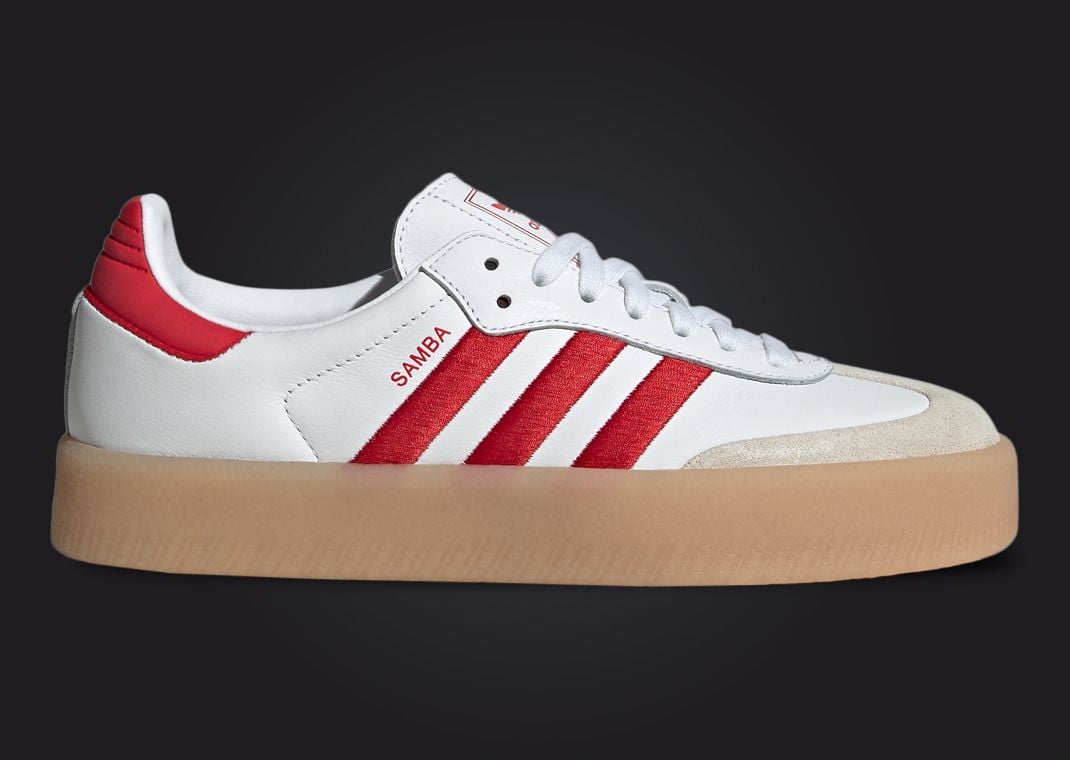 adidas Samba 2.0 White Better Scarlet Lateral Side