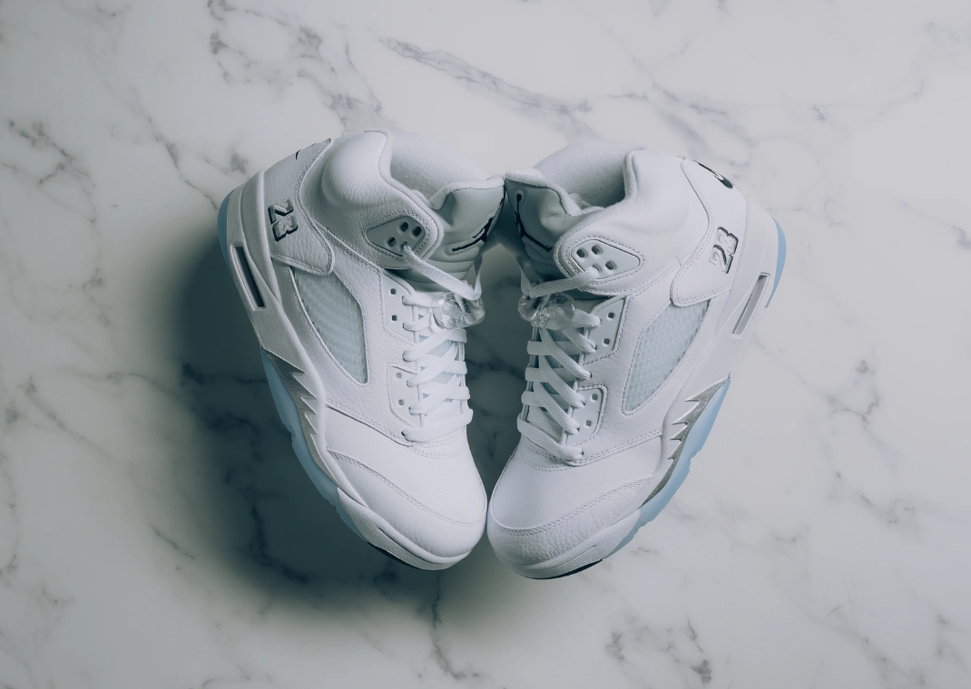 Air Jordan 5 Retro White Metallic