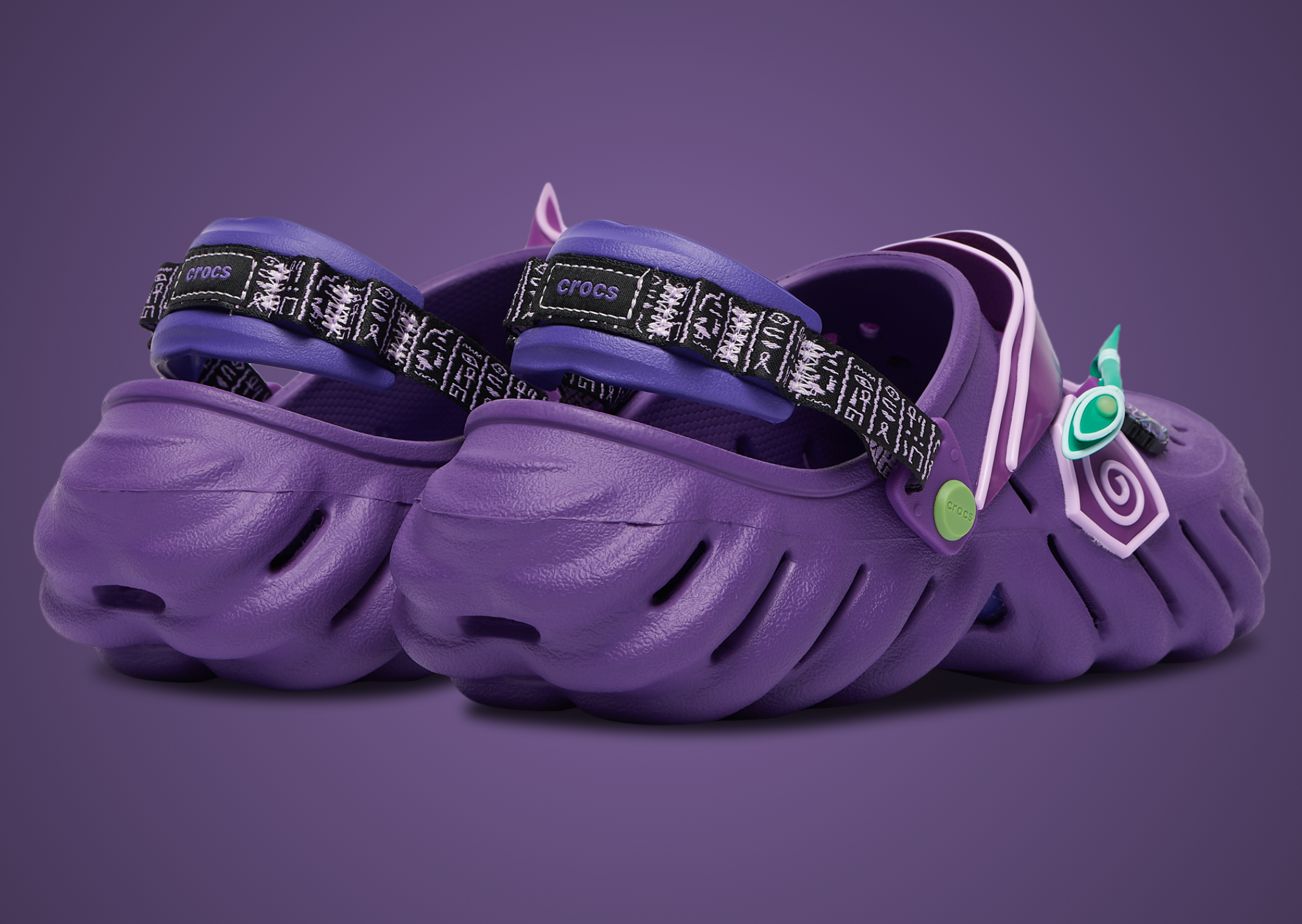 Yu-Gi-Oh! x Crocs Classic Echo Clog Dark Magician - Heel Angle
