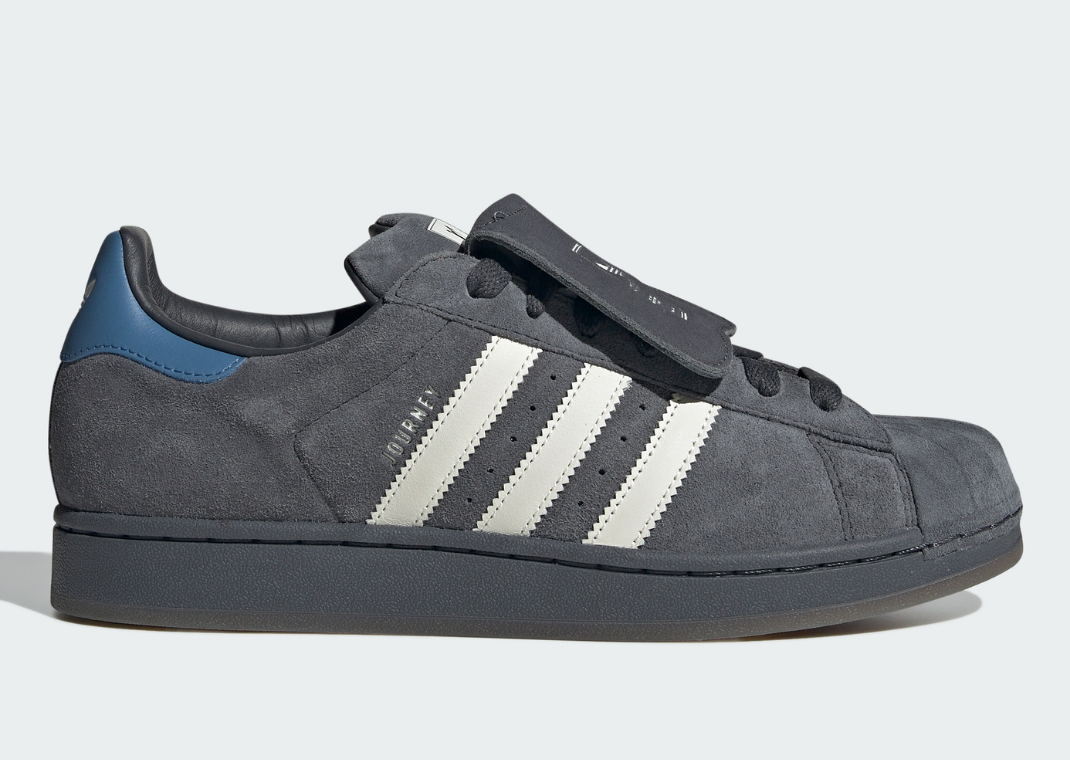 atmos x Pointless Journey x adidas Superstar Dark Grey - Lateral