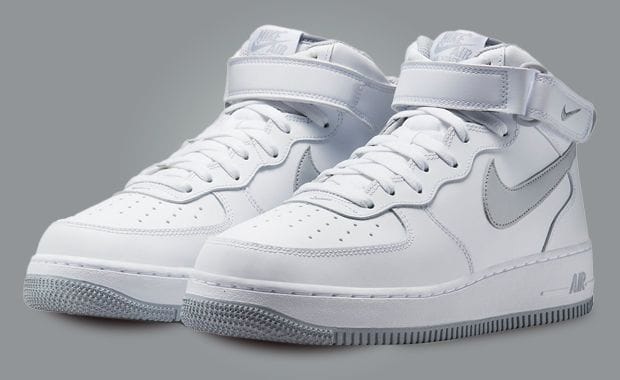 Wolf Grey Hues Contrast This Nike Air Force 1 Mid