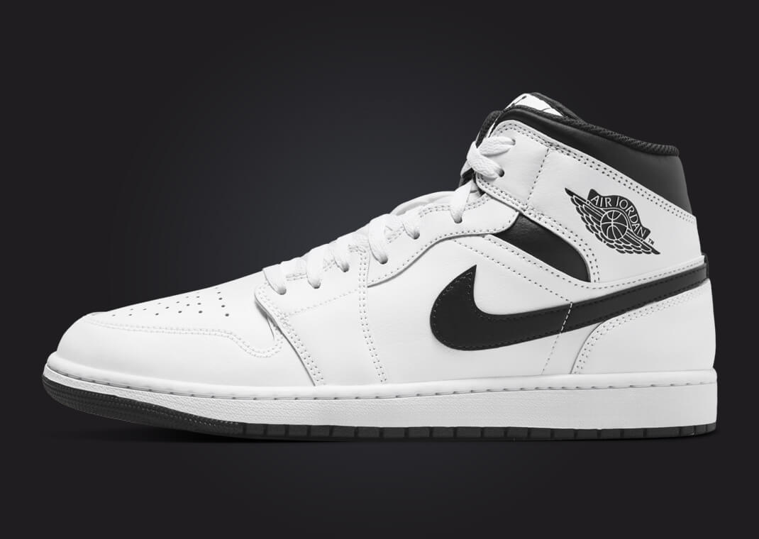 The Air Jordan 1 Mid White Black Releases December 2023
