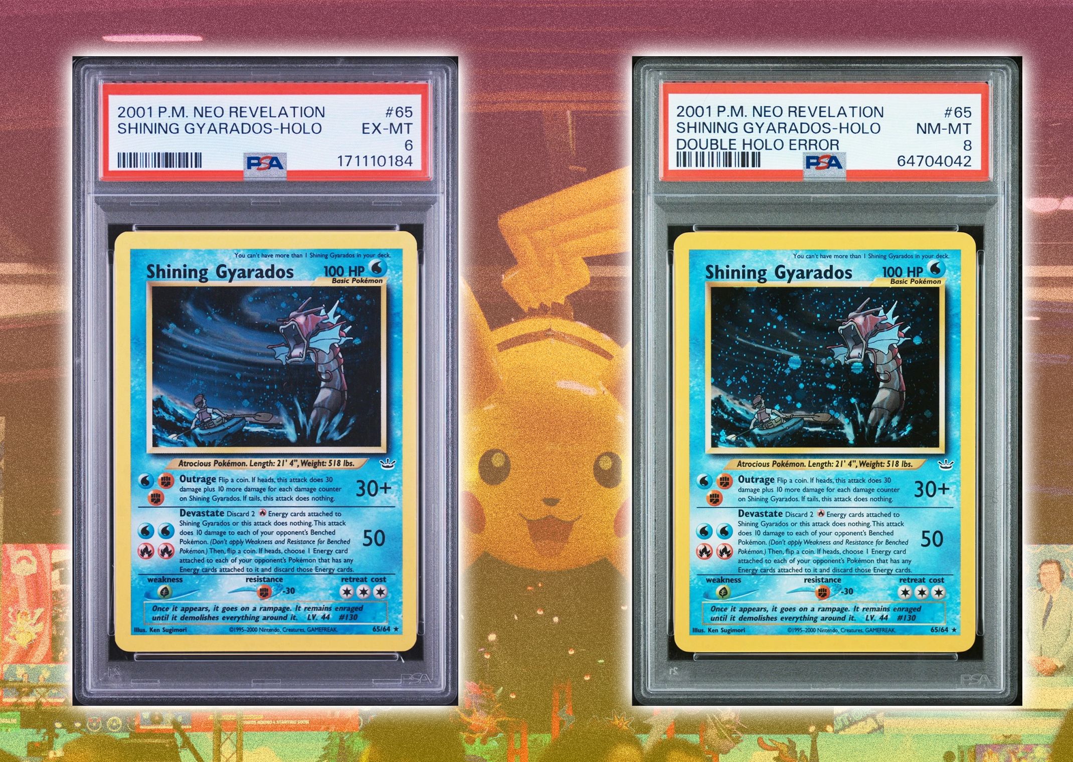 Pokémon Neo Relevations Double Holo Errors