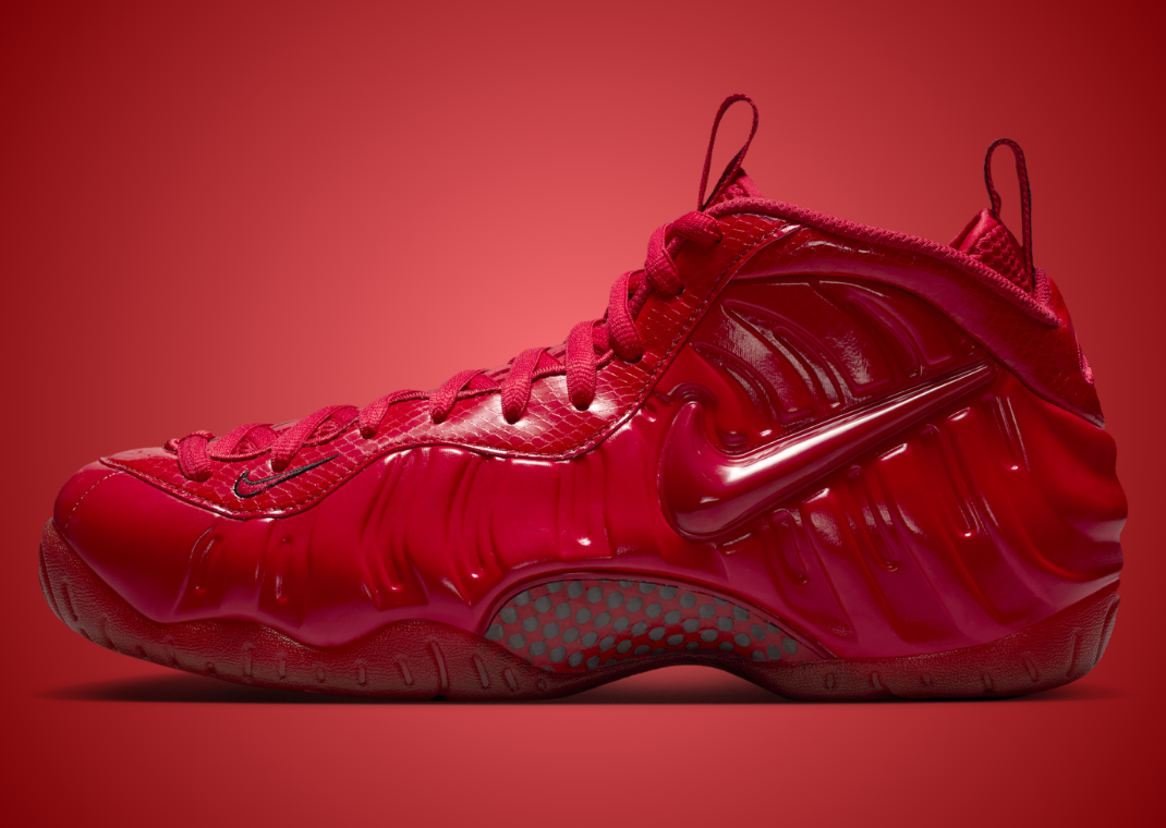 Nike Air Foamposite Pro Gym Red - Lateral