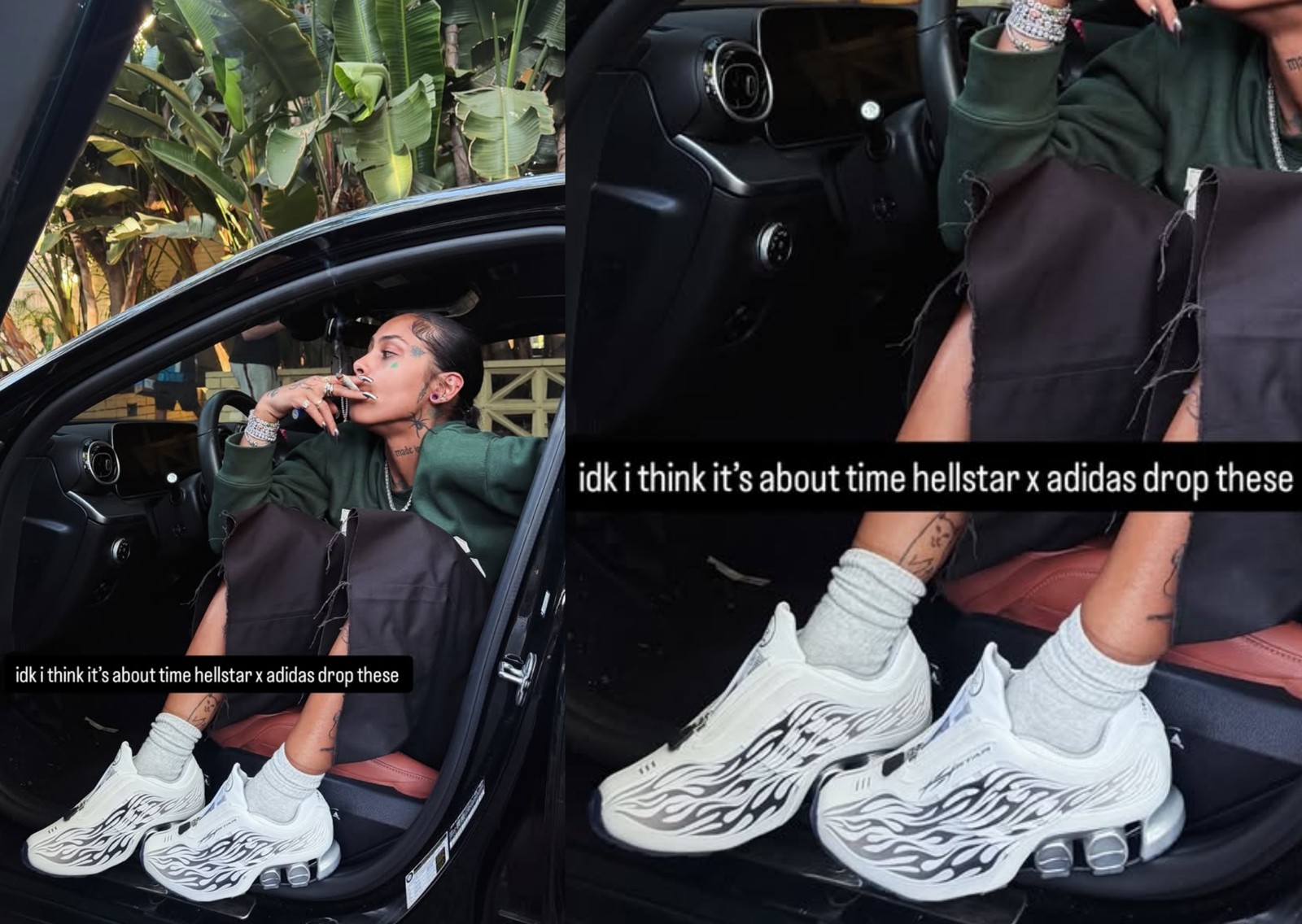 Hellstar x adidas Megaride