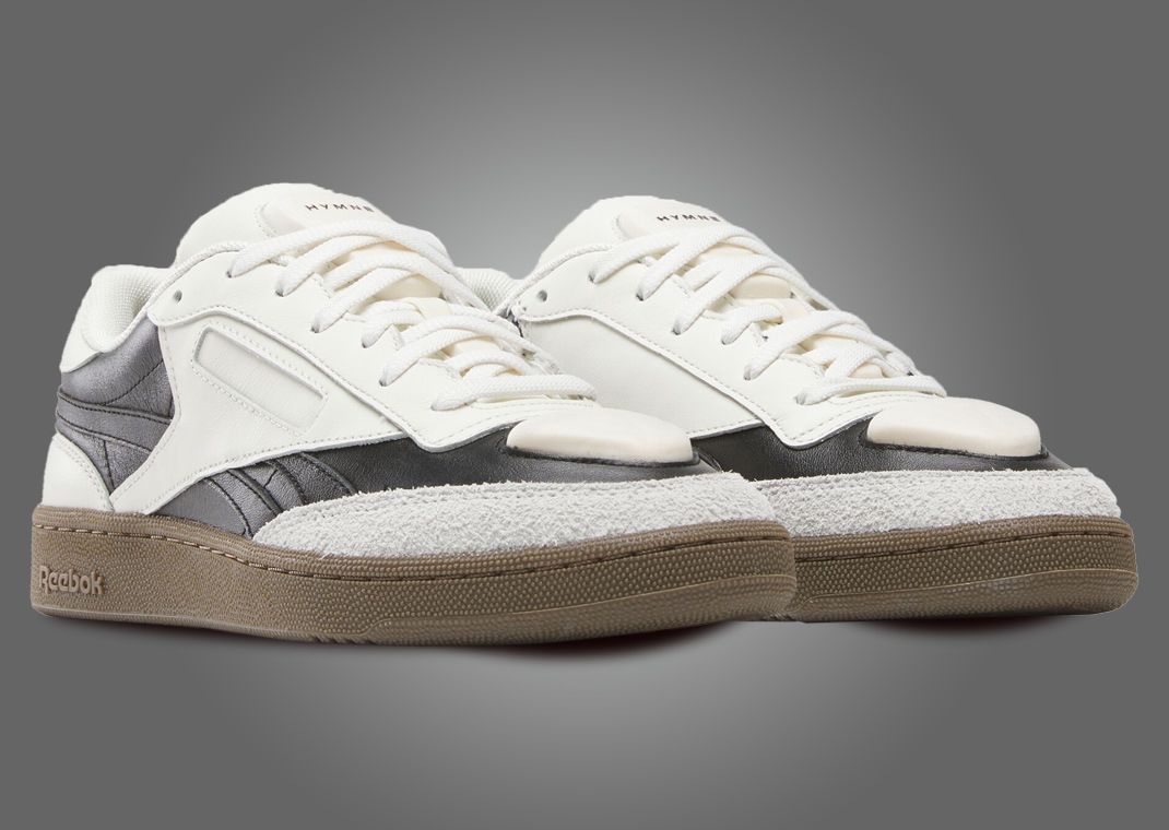HYMNE x Reebok Club C Revenge White Black Angle