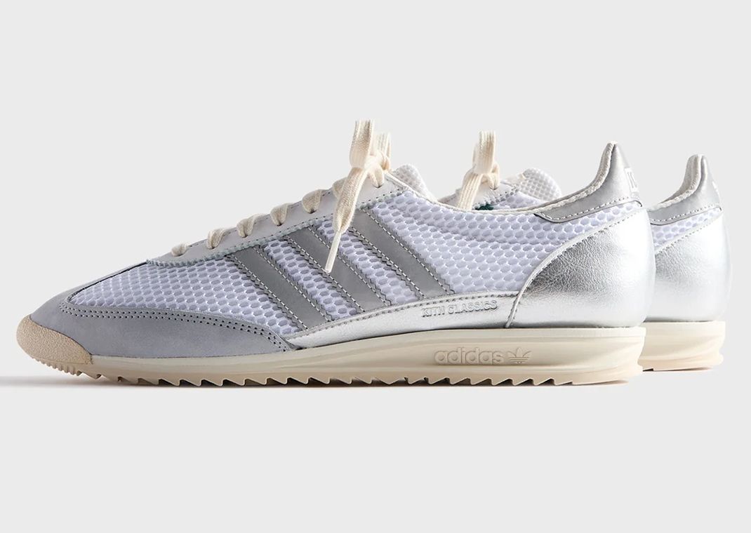 Kith x adidas SL 72 OG White Metallic Silver Lateral