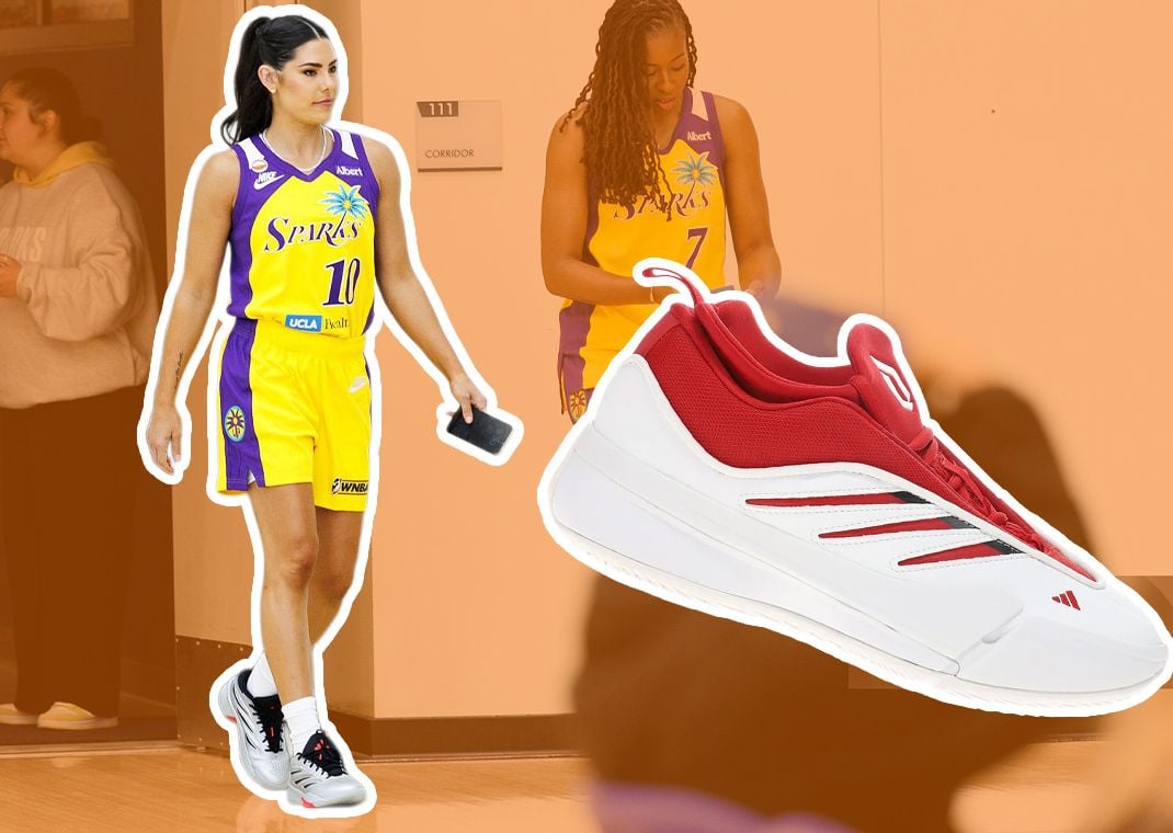 Kelsey Plum in the adidas Dame 9