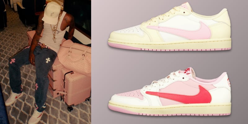 Travis Scott x Air Jordan 1 Retro Low OG Pink Pack