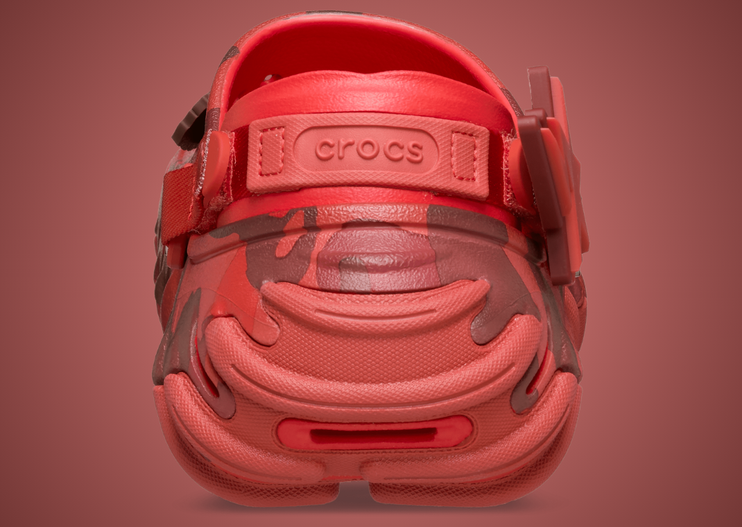 BAPE x Crocs Echo RO Clog Red Heel