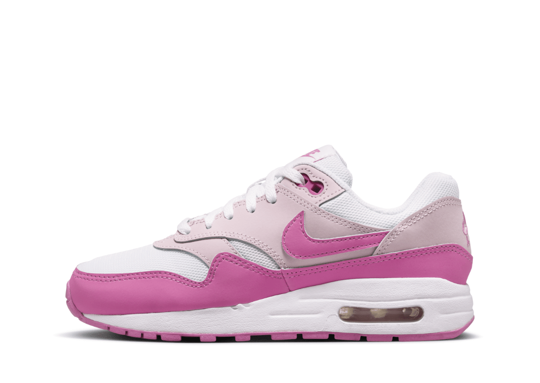 Nike Air Max 1 White Pink Foam (GS) Lateral