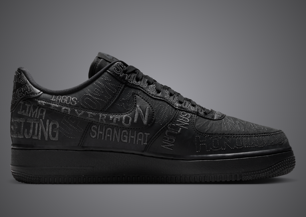 Nike Air Force 1 Low World Tour Black medial