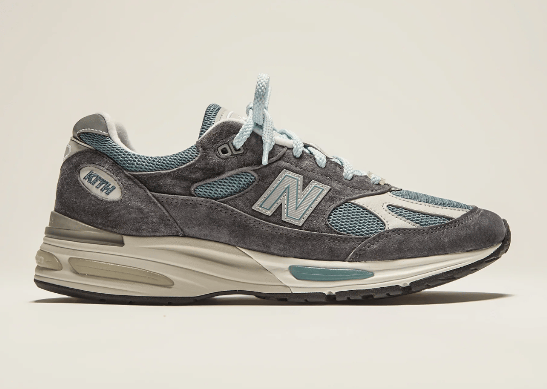 The Kith x New Balance 991v2 Made in UK Steel Blue Releases March 2025