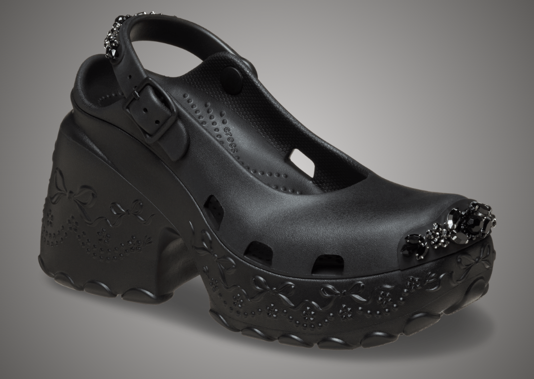 Simone Rocha x Crocs Ballerina Platform Black - Angle