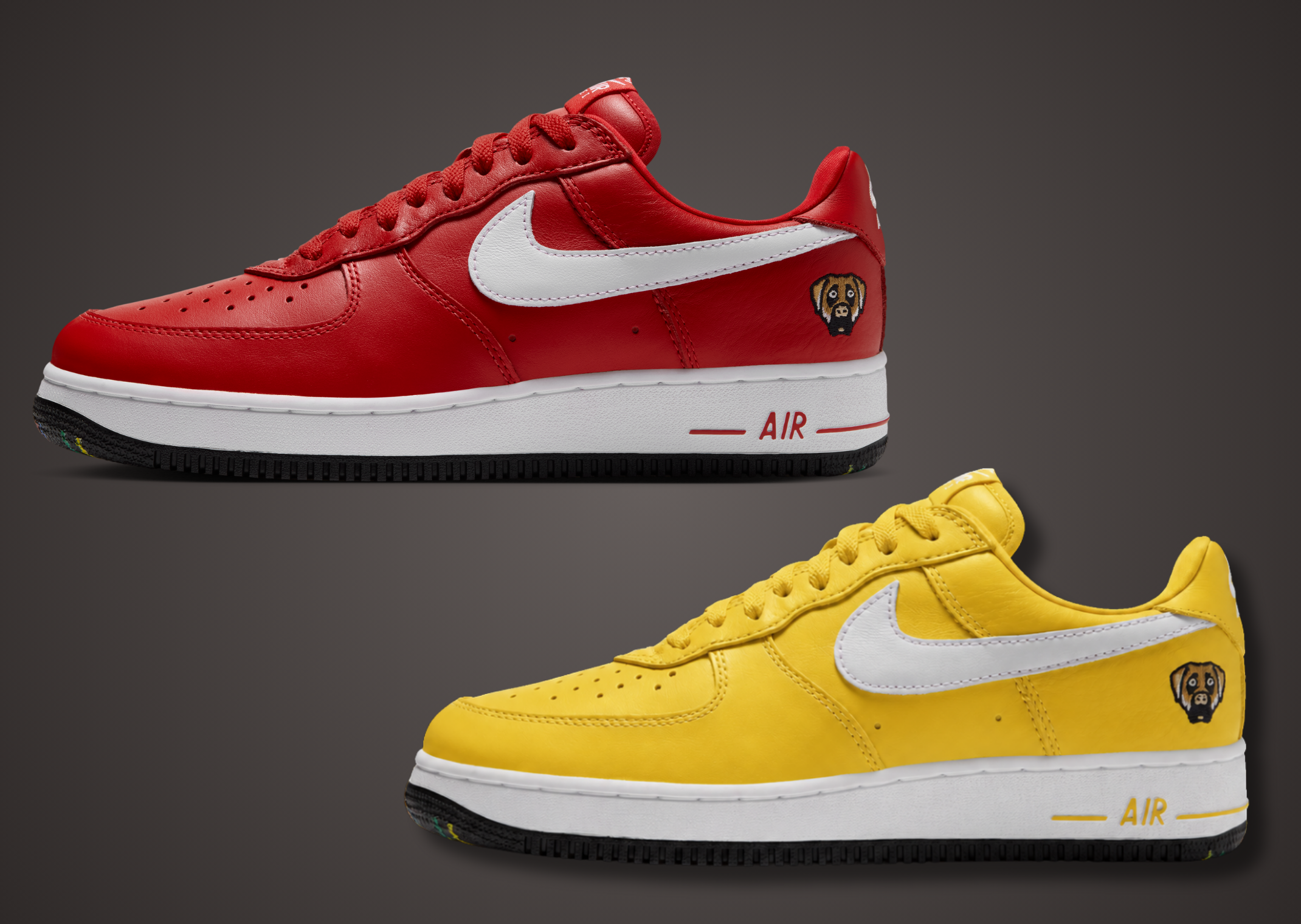 Victor Victor x Nike Air Force 1 Low '01 Yellow & Red