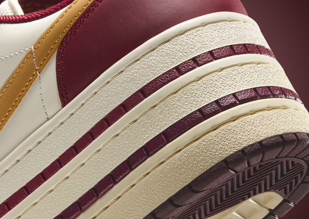 Air Jordan 1 Low Triple Stack Team Red (W) - Heel Detail