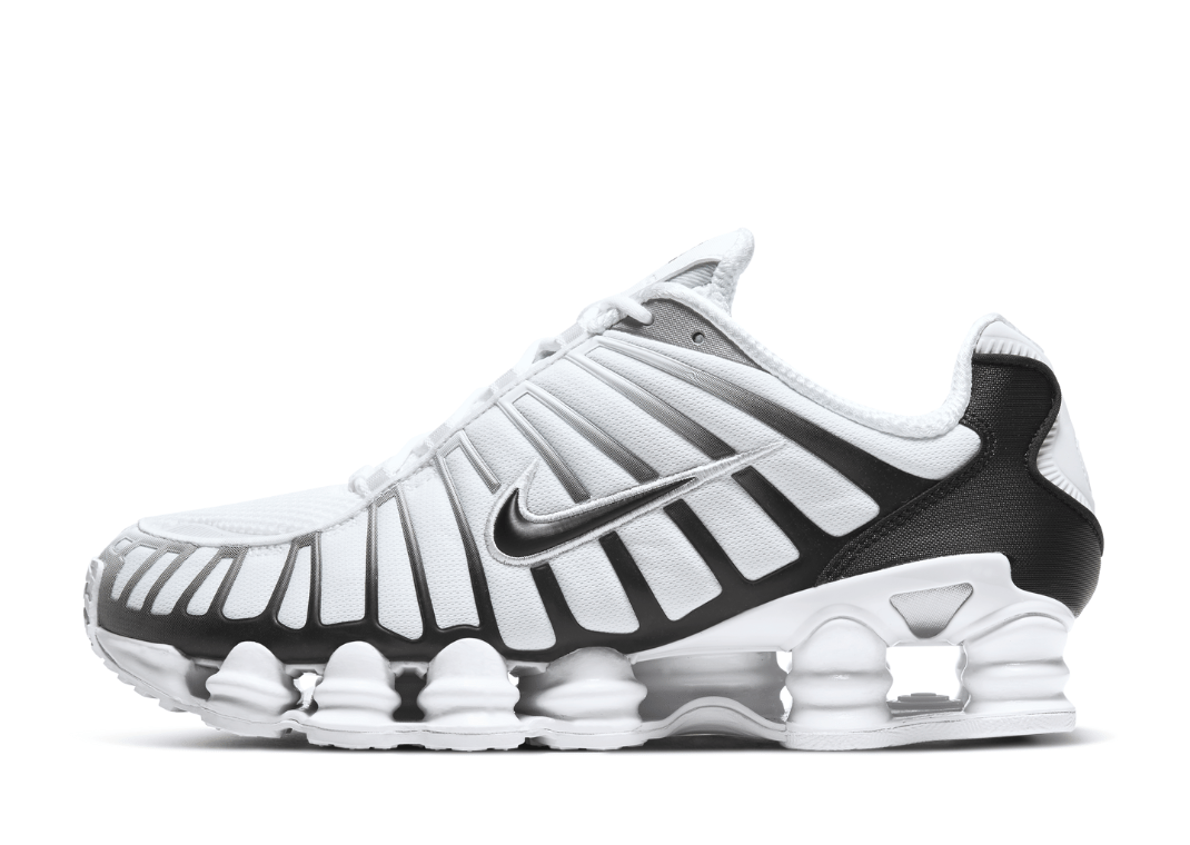 Nike Shox TL White Metallic Platinum Black