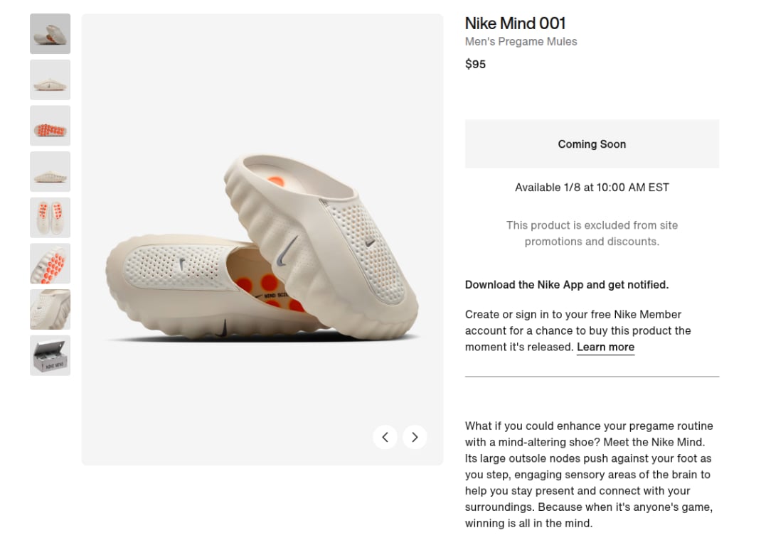 Where to Buy the Nike Mind Collection