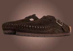 Kith x Birkenstock Boston Braided Pack Mocca Angle