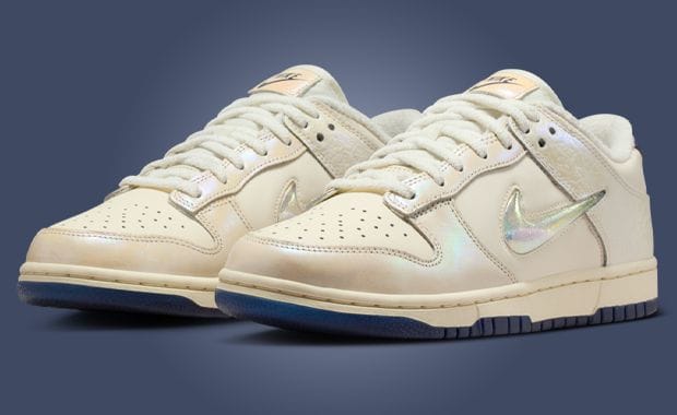Shimmering Mini Swooshes Shine on this Nike Dunk Low