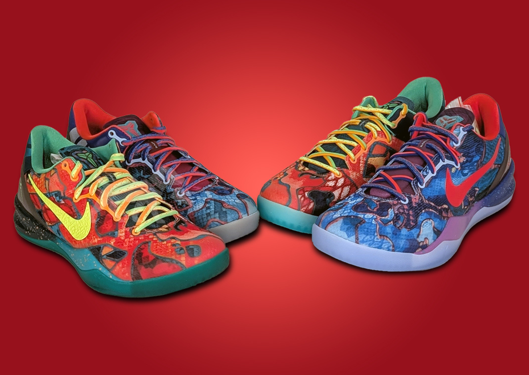 Nike Kobe 8 System Premium What The (2013) vs. Nike Kobe 8 Protro What The (2025)