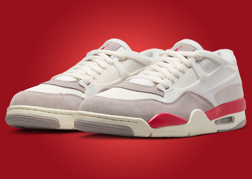 The Air Jordan 4 RM White Varsity Red Releases Summer 2025