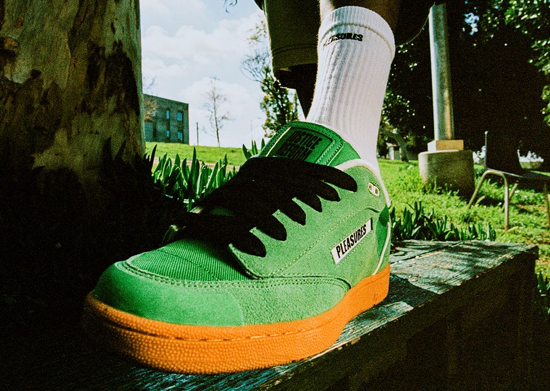 PLEASURES x Reebok Club C Bulc Not Guilty