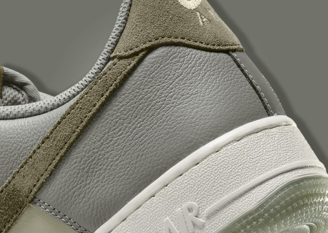 Nike Air Force 1 Low Dark Stucco Medium Olive Heel
