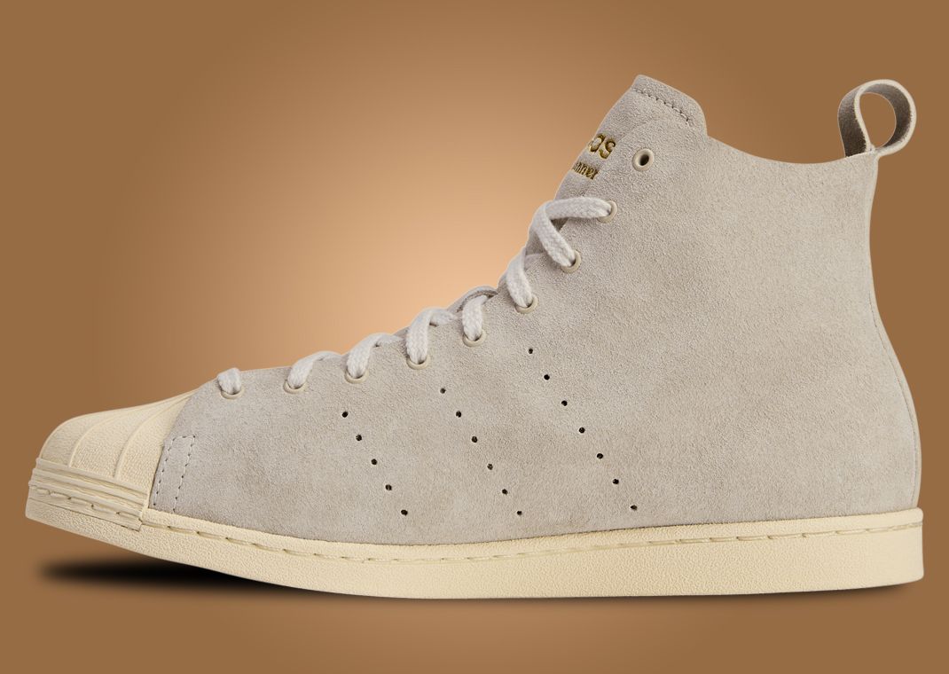 Wales Bonner x adidas Superstar Hi Mist Stone Medial