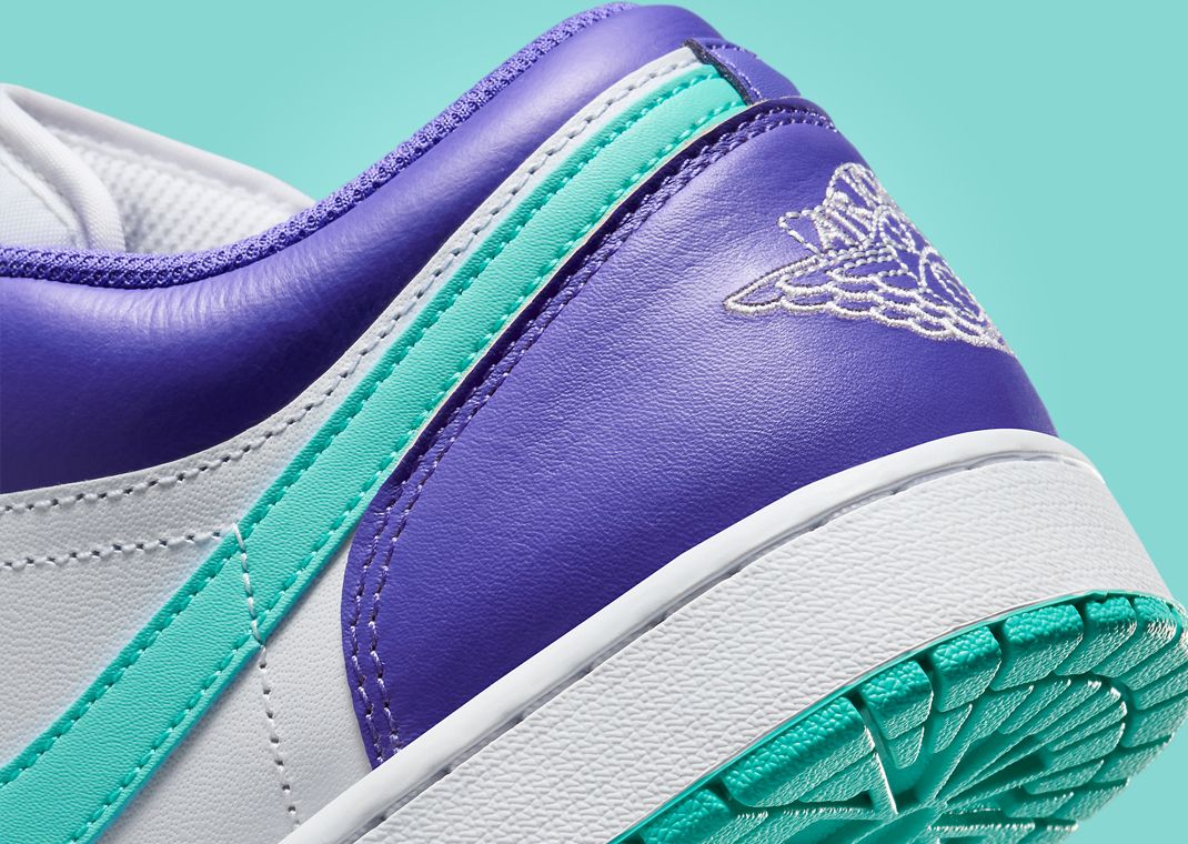 Air Jordan 1 Low Hornets Heel