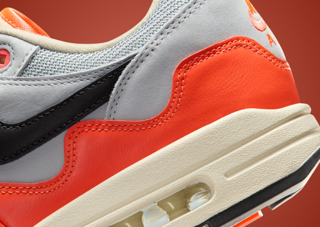 Patta x Nike Air Max 1 Wave Pure Platinum Hyper Crimson