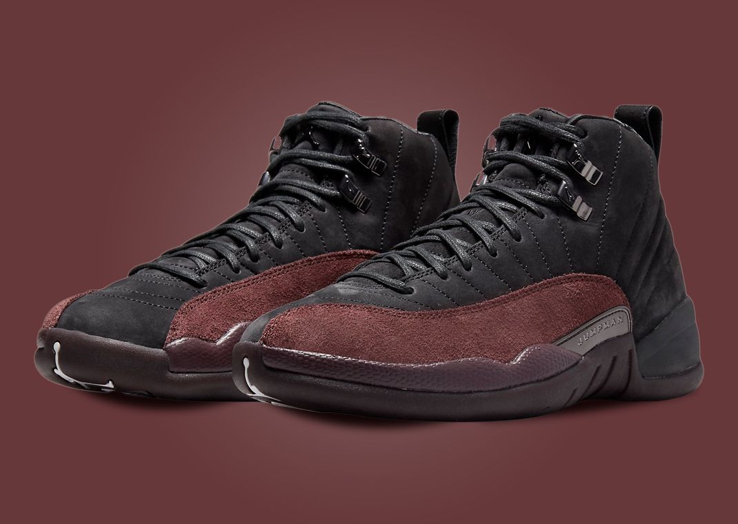 A Ma Maniere x Air Jordan 12 Retro "Black Burgundy Crush" (W)