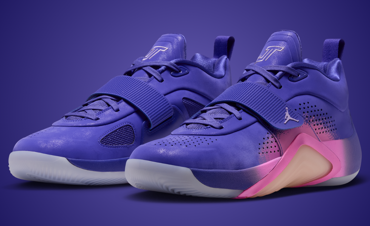 The Jordan Tatum 5 Debuts in a Purple and Pink Sunrise Colorway