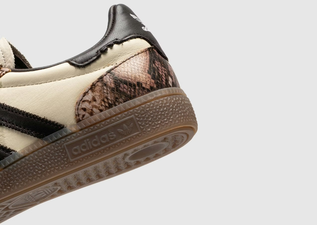 The Whitaker Group x adidas Handball Spezial Houston Rodeo Do Not Duplicate White - Heel Detail