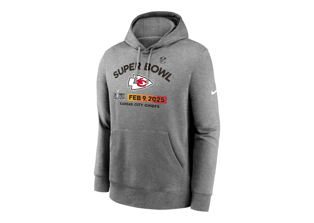 Kansas City Chiefs Super Bowl LIX Bound Team Logo Men's Nike NFL Pullover Hoodie