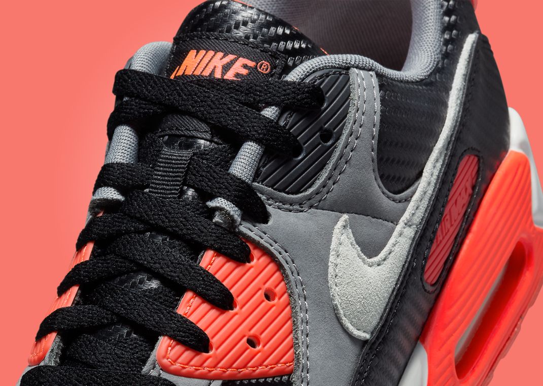 air max 90 radiant red black